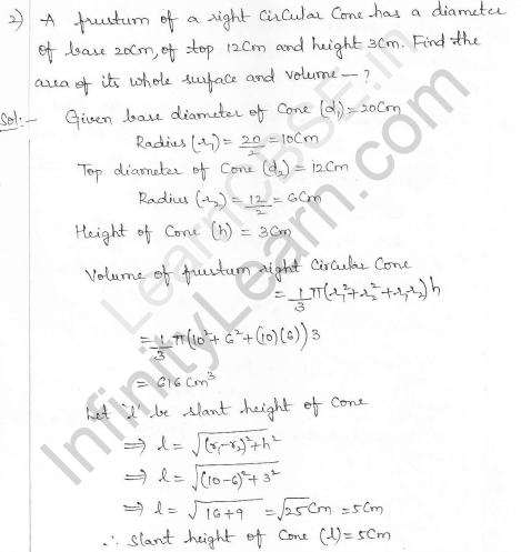 RD Sharma Class 10 Solutions Surface Areas and Volumes Ex 16.3 Q2 ...