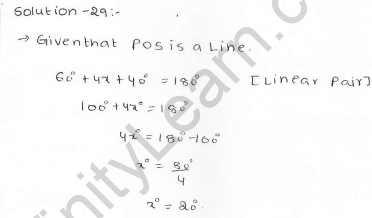 RD Sharma Class 7 Solutions 14.Lines and angles Ex-14.1 Q 29