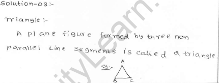 RD Sharma Class 7 Solutions 15.Properties of triangles Ex-15.1 Q 3