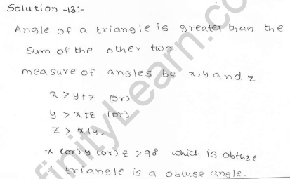 RD Sharma Class 7 Solutions 15.Properties of triangles Ex-15.2 Q 13