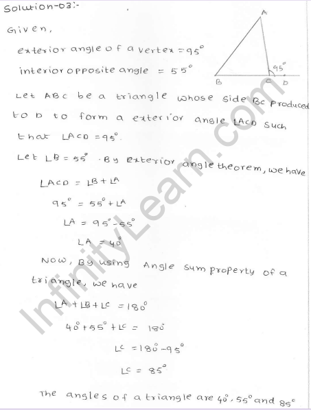 RD Sharma Class 7 Solutions 15.Properties of triangles Ex-15.3 Q 3