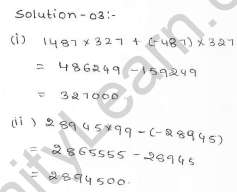 RD Sharma class 7 solutions 1.Integers Ex-1.1 Q 3