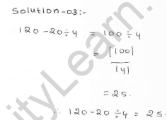 RD Sharma class 7 solutions 1.Integers Ex-1.3 Q 3