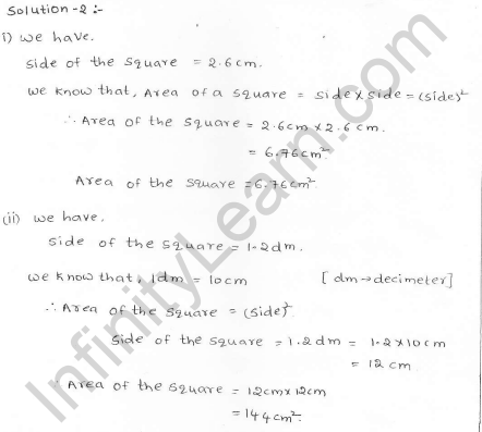 RD Sharma class 7 solutions 20.Munsuration(perimeter and area of rectiliner figures) Ex-20.1 Q 2