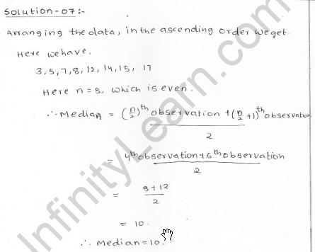 RD Sharma class 7 solutions 23.Data Handling-II (central values) Ex-23.3 Q 7