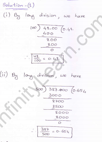 RD Sharma class 9 maths Solutions chapter 1 Number System Exercise 1.2 Question 1 (i) and (ii)