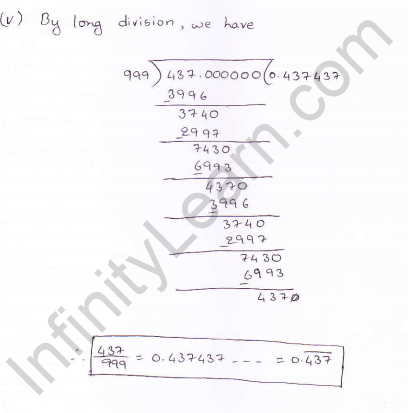 RD Sharma class 9 maths Solutions chapter 1 Number System Exercise 1.2 Question 2 (v)
