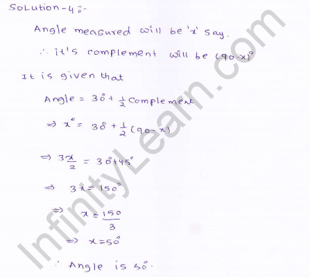 RD-Sharma-class 9-maths-Solutions-chapter 8 - Lines and Angles -Exercise 8.1 -Question-4