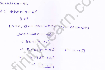 RD-Sharma-class 9-maths-Solutions-chapter 8 - Lines and Angles -Exercise 8.3 -Question-8(i)