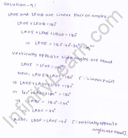 RD-Sharma-class 9-maths-Solutions-chapter 8 - Lines and Angles -Exercise 8.3 -Question- 9