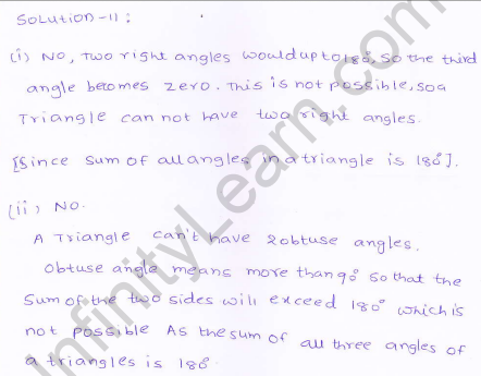 RD-Sharma-class 9-maths-Solutions-chapter 9 - Traingles and Its Angles -Exercise 9.1 -Question-11