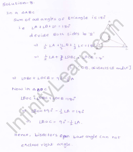 RD-Sharma-class 9-maths-Solutions-chapter 9 - Traingles and Its Angles -Exercise 9.1 -Question-8