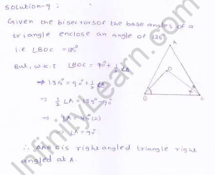 RD-Sharma-class 9-maths-Solutions-chapter 9 - Traingles and Its Angles -Exercise 9.1 -Question-9