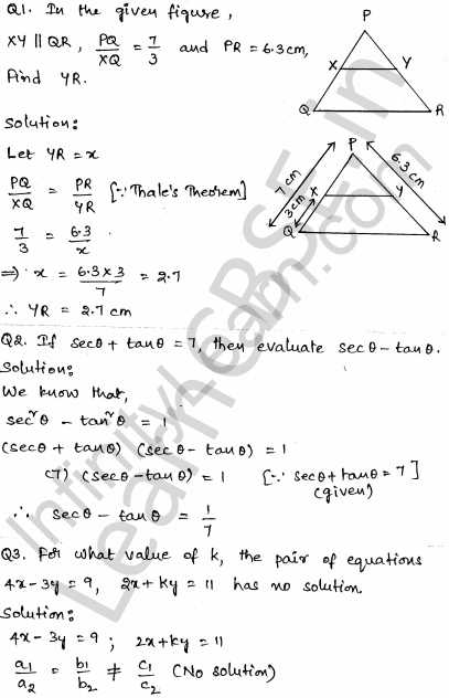 Solved CBSE Sample Papers for Class 10 Maths Set 2 1
