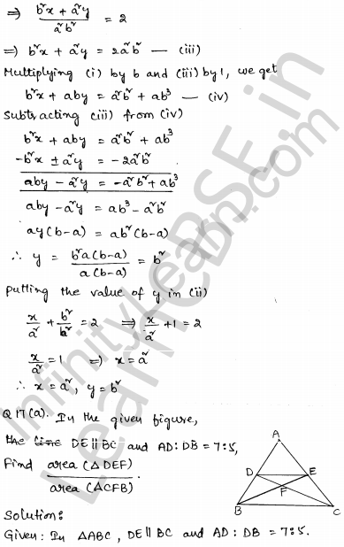 Solved CBSE Sample Papers for Class 10 Maths Set 2 11