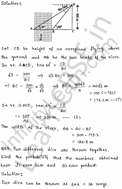 Solved CBSE Sample Papers for Class 10 Maths Set 2 24