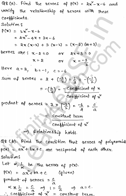 Solved CBSE Sample Papers for Class 10 Maths Set 2 4