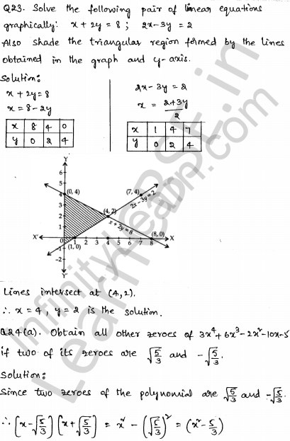 Solved CBSE Sample Papers for Class 10 Maths Set 3 1.19
