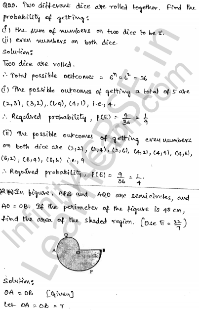 Solved CBSE Sample Papers for Class 10 Maths Set 5 1.14