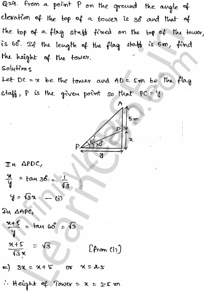 Solved CBSE Sample Papers for Class 10 Maths Set 5 1.28