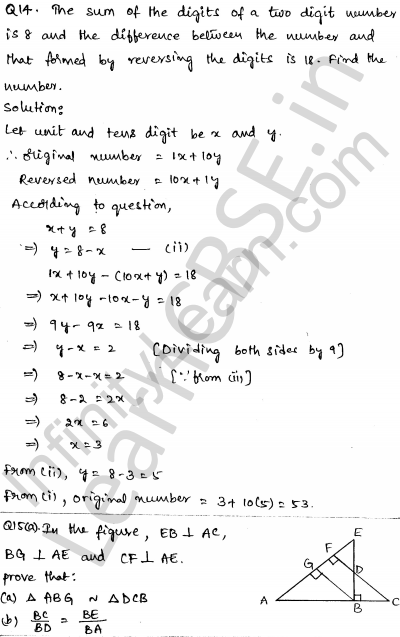 Solved CBSE Sample Papers for Class 10 Maths Set 5 1.8