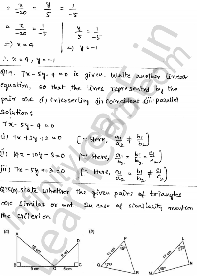 Solved CBSE Sample Papers for Class 10 Maths Set 6 1.10