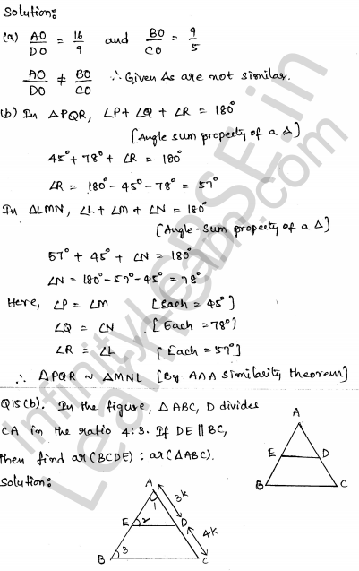 Solved CBSE Sample Papers for Class 10 Maths Set 6 1.11