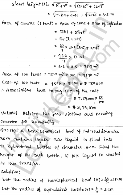 Solved CBSE Sample Papers for Class 10 Maths Set 6 1.19