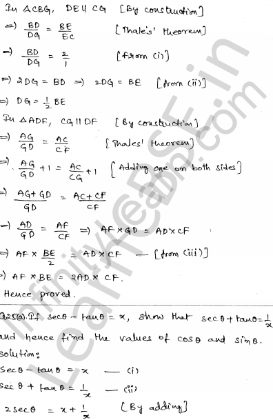Solved CBSE Sample Papers for Class 10 Maths Set 6 1.22