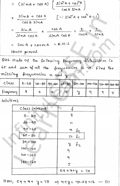 Solved CBSE Sample Papers for Class 10 Maths Set 6 1.24