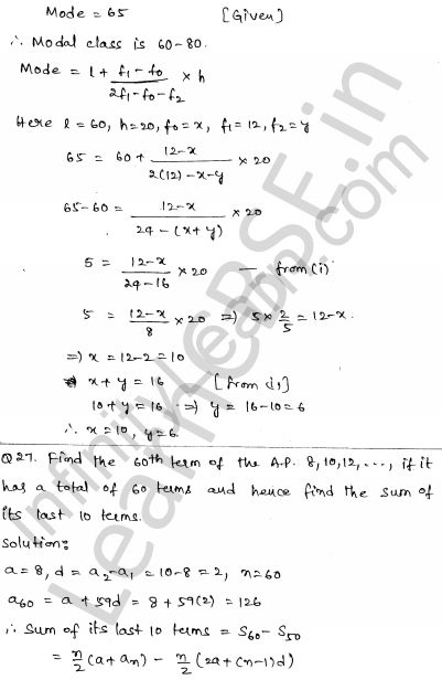 Solved CBSE Sample Papers for Class 10 Maths Set 6 1.25