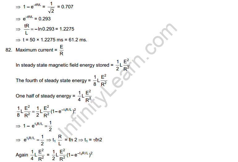 Electromagnetic Induction HC Verma Short Answer Type Solutions