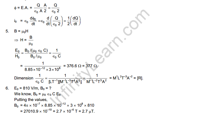 Electromagnetic Waves HC Verma Concepts of Physics Solutions