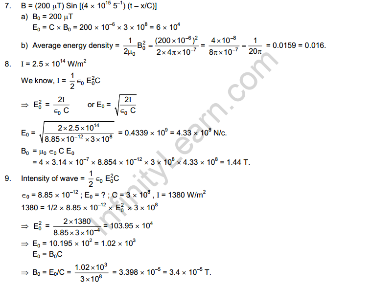 Electromagnetic Waves HC Verma Concepts of Physics Solutions