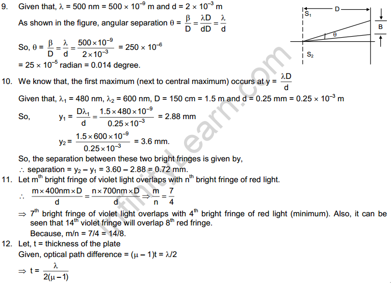 Light Waves HC Verma Concepts of Physics Solutions