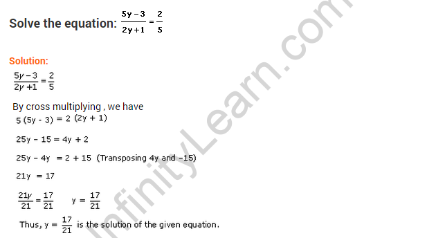 math worksheets for class 8 linear equations in one variable