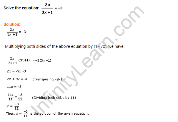 Extra Questions for Class 8 Maths Linear Equations in One Variable Q4