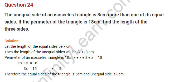 Class 8 Maths Linear Equations in One Variable Extra Questions 15