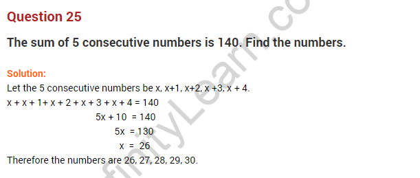 Class 8 Maths Linear Equations in One Variable Extra Questions 16