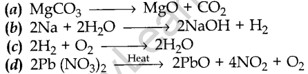 MCQ Questions for Class 10 Science Chemical Reactions and Equations with Answers 1