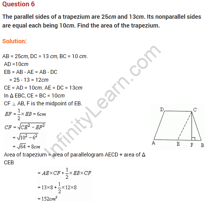 case study on mensuration class 8