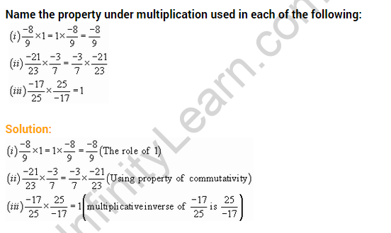 Extra Questions for Class 8 Maths Rational Numbers 01