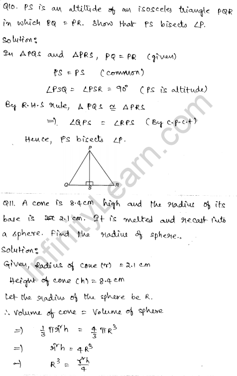 Maths Sample Papers for Class 9 Set 4 4