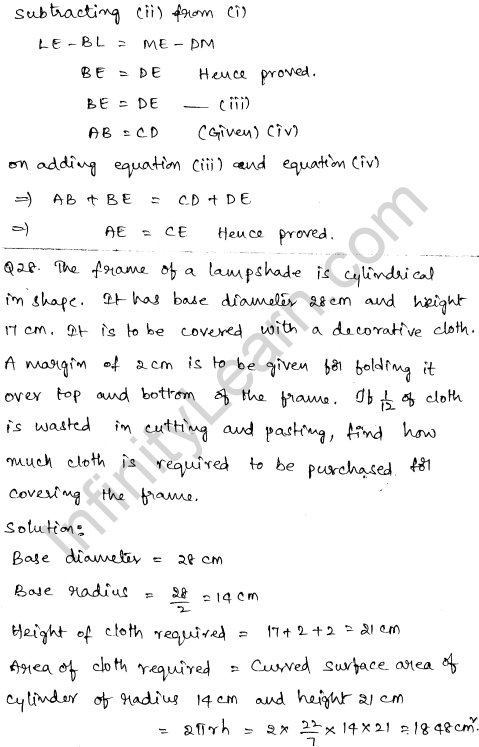 Solved CBSE Sample Papers for Class 9 Maths Paper 5 18