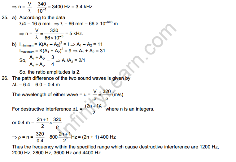 Sound Waves HC Verma Concepts of Physics Solutions