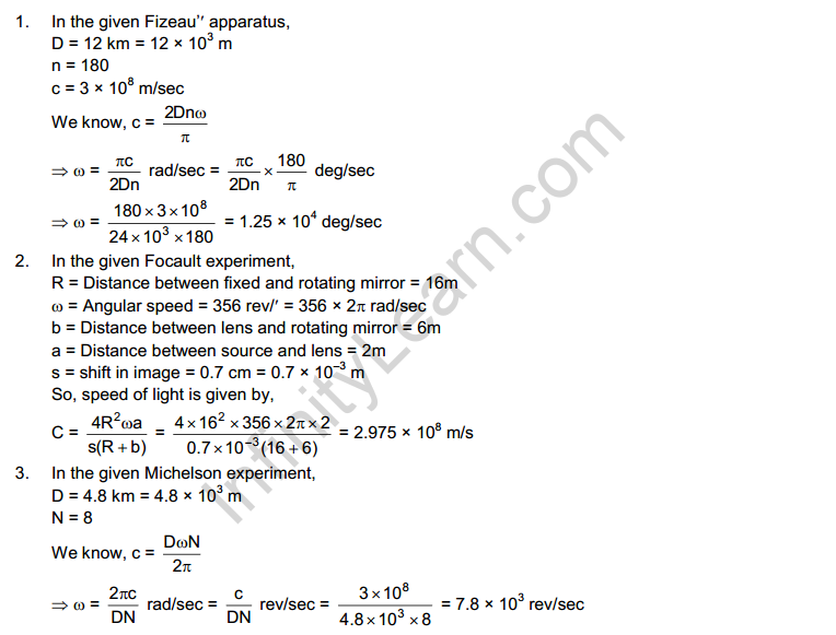 Sound of Light HC Verma Concepts of Physics Solutions