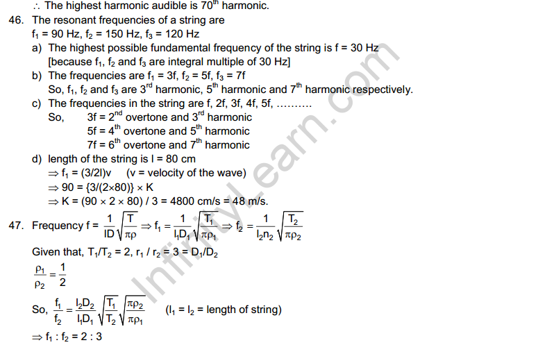 Wave Motion and Waves on String HC Verma Concepts of Physics 
