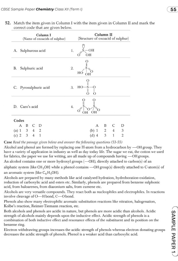 CBSE Sample Papers For Class 12 Chemistry q52