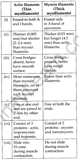 NCERT Solutions For Class 11 Biology Locomotion and Movement Q5