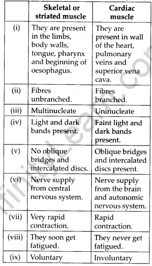 NCERT Solutions For Class 11 Biology Locomotion and Movement Q8